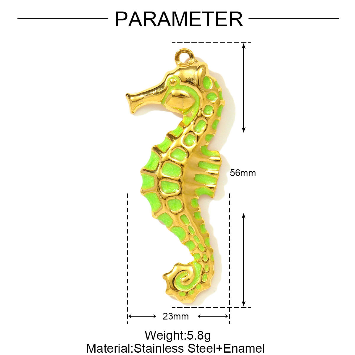 6pcs/pack Stainless Steel Star Enamel Owl DIY Earring Charms Painted Seahorse Necklace Pendants Woman Animal Jewelry Wholesale