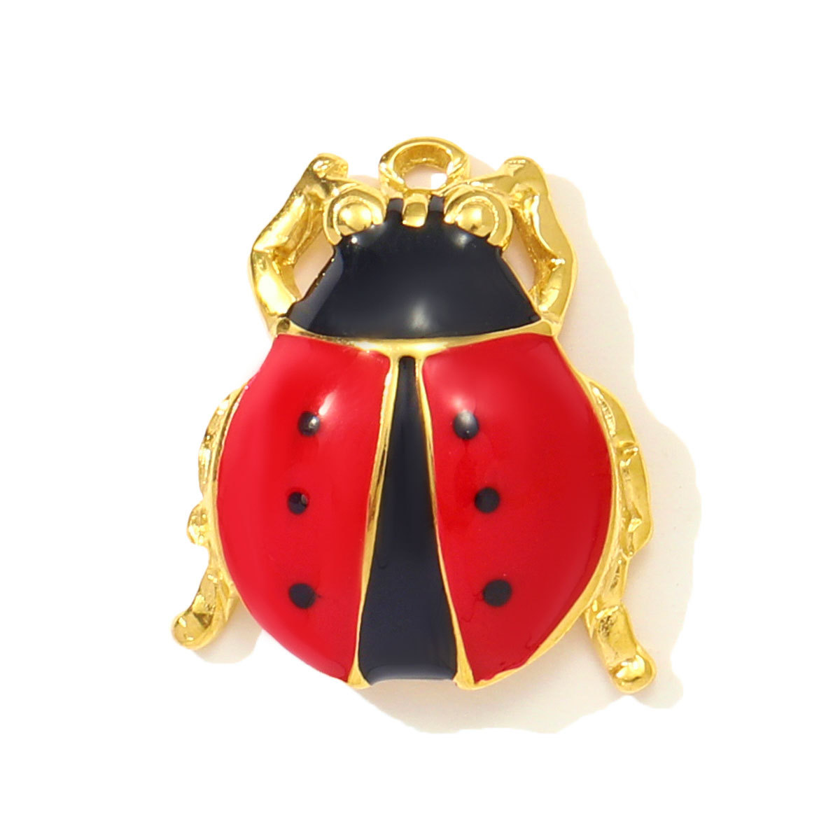 6pcs/pack Stainless Steel Natural Stone Sun Ladybird DIY Charms Luggage Necklace Pendants Woman Boot Heart Jewelry Wholesale