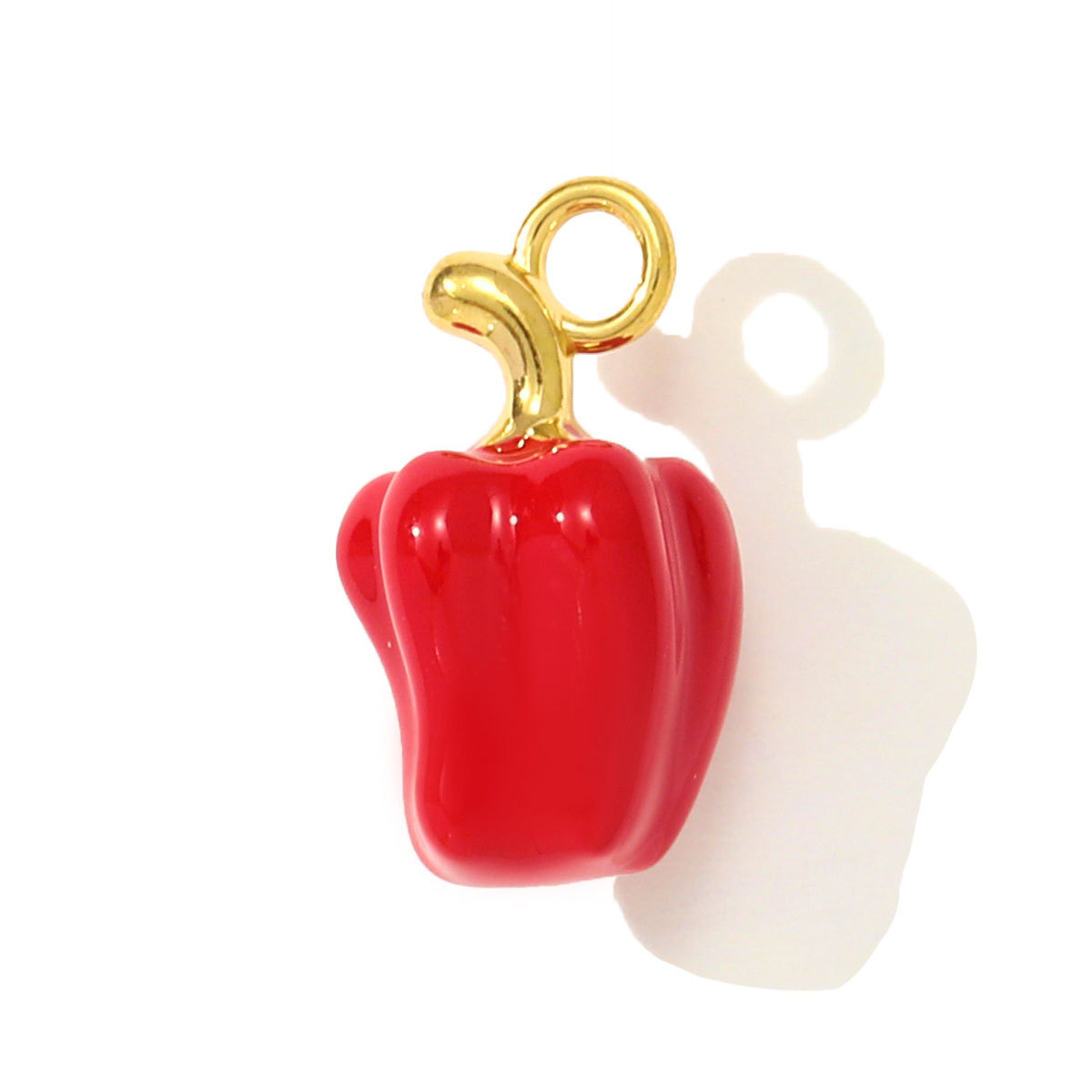 6pcs/pack Stainless Steel Rhinestone Butterfly Heart DIY Charms Bell Pepper Chilli Necklace Pendants Woman Tulip Jewelry Wholesale