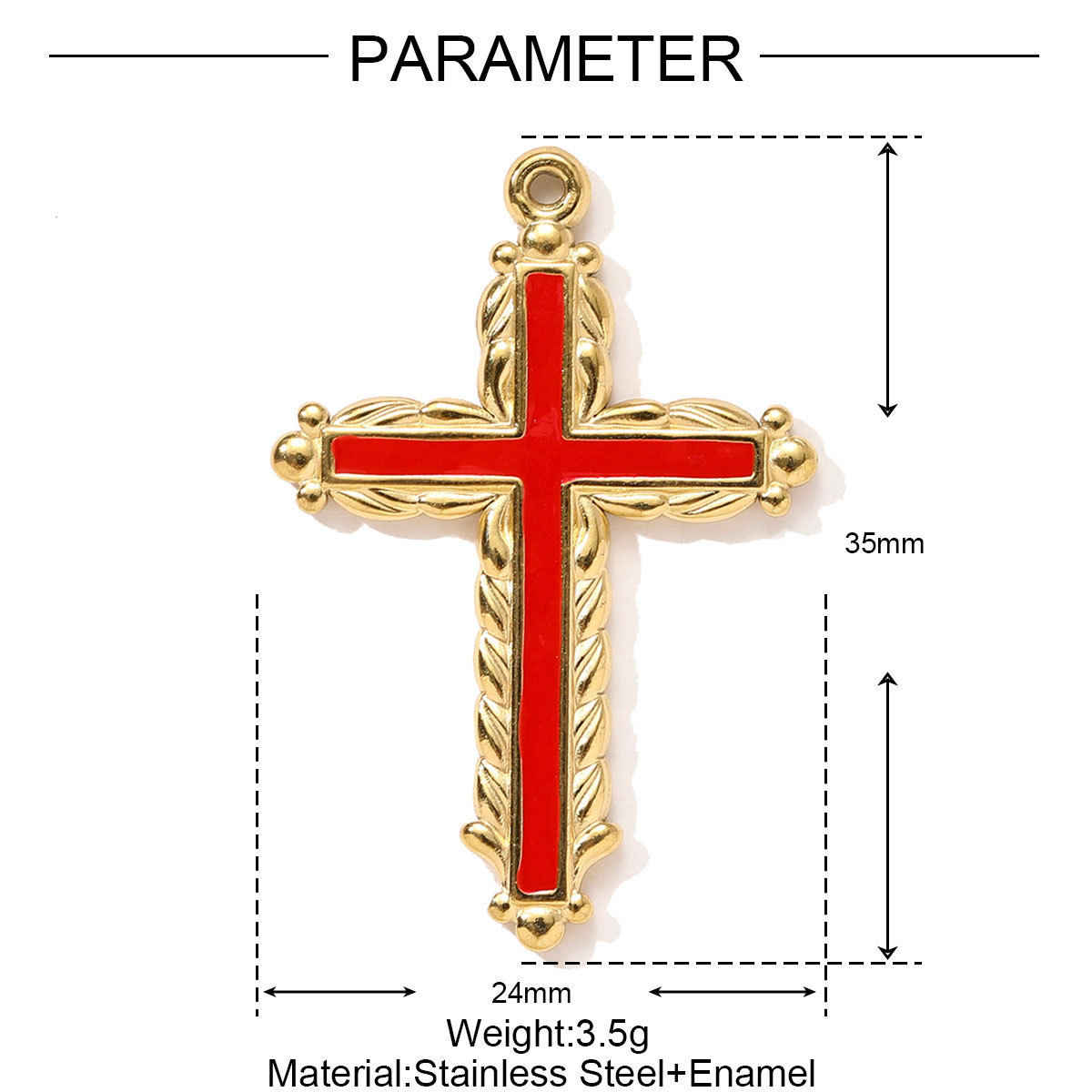 6pcs/pack Fashion Stainless Steel Tarot Card Evil Eye Sun Necklace Pendant Enamel Cross Parrot DIY Charm Women Dnosaur Jewelry