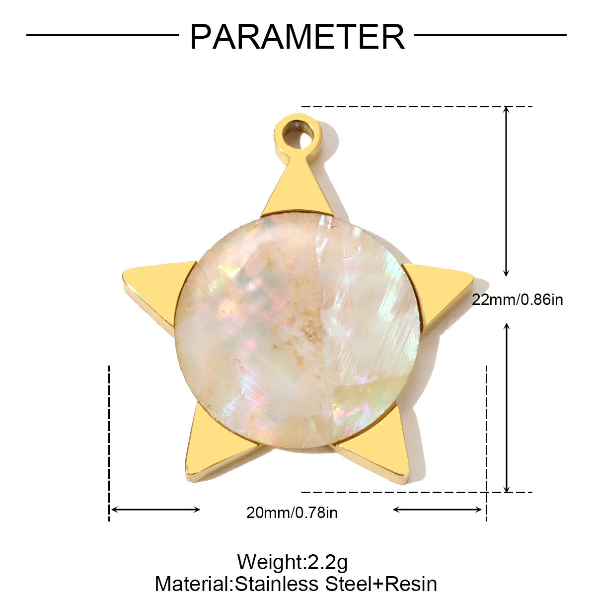 6pcs/pack French Retro Stainless Steel Butterfly Hamsa Hand Necklace Pendant Star Moon DIY Earring Charm Women Jewelry Wholesale