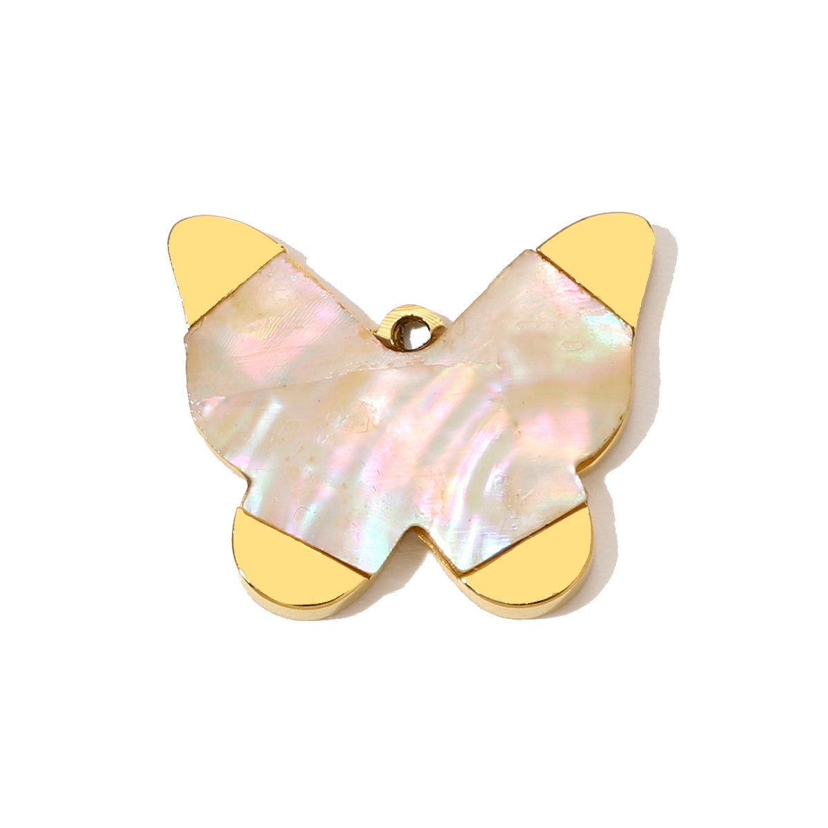 6pcs/pack French Retro Stainless Steel Butterfly Hamsa Hand Necklace Pendant Star Moon DIY Earring Charm Women Jewelry Wholesale