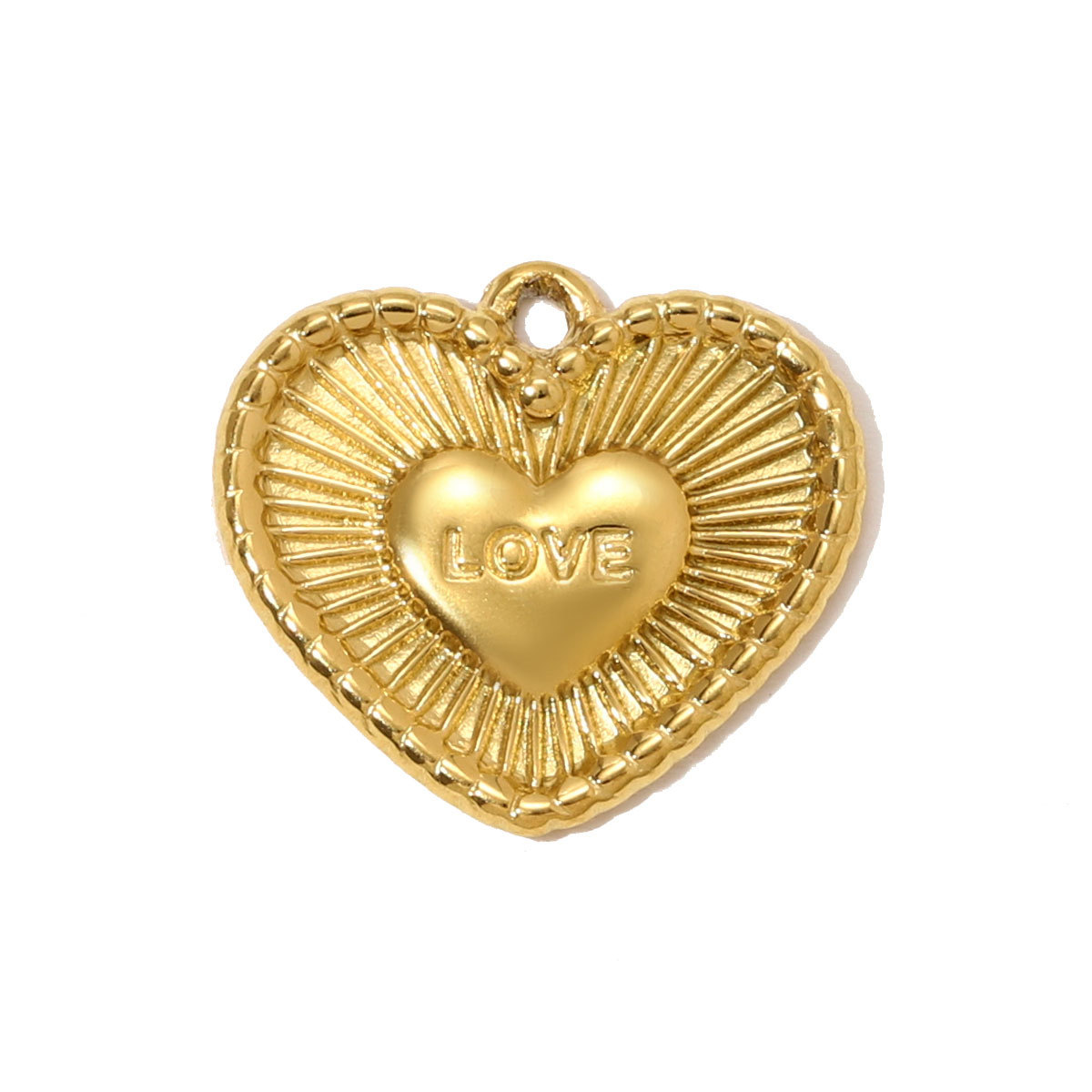6pcs/pack Stainless Steel Zircon Star Love Heart Necklace Pendant Starfish Rose DIY Bracelets Charm Women Round Jewelry Wholesale