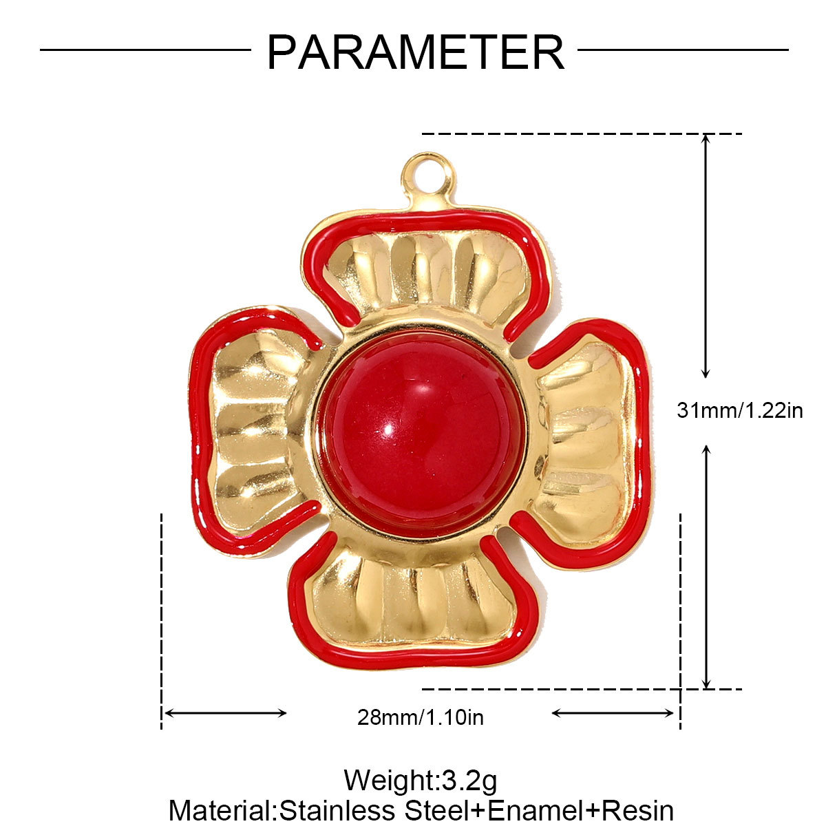 6pcs/pack Stainless Steel Rhinestone Clover Flower Necklace Pendant Enamel Kite Candy DIY Earring Charm Women Heart Jewelry Wholesale