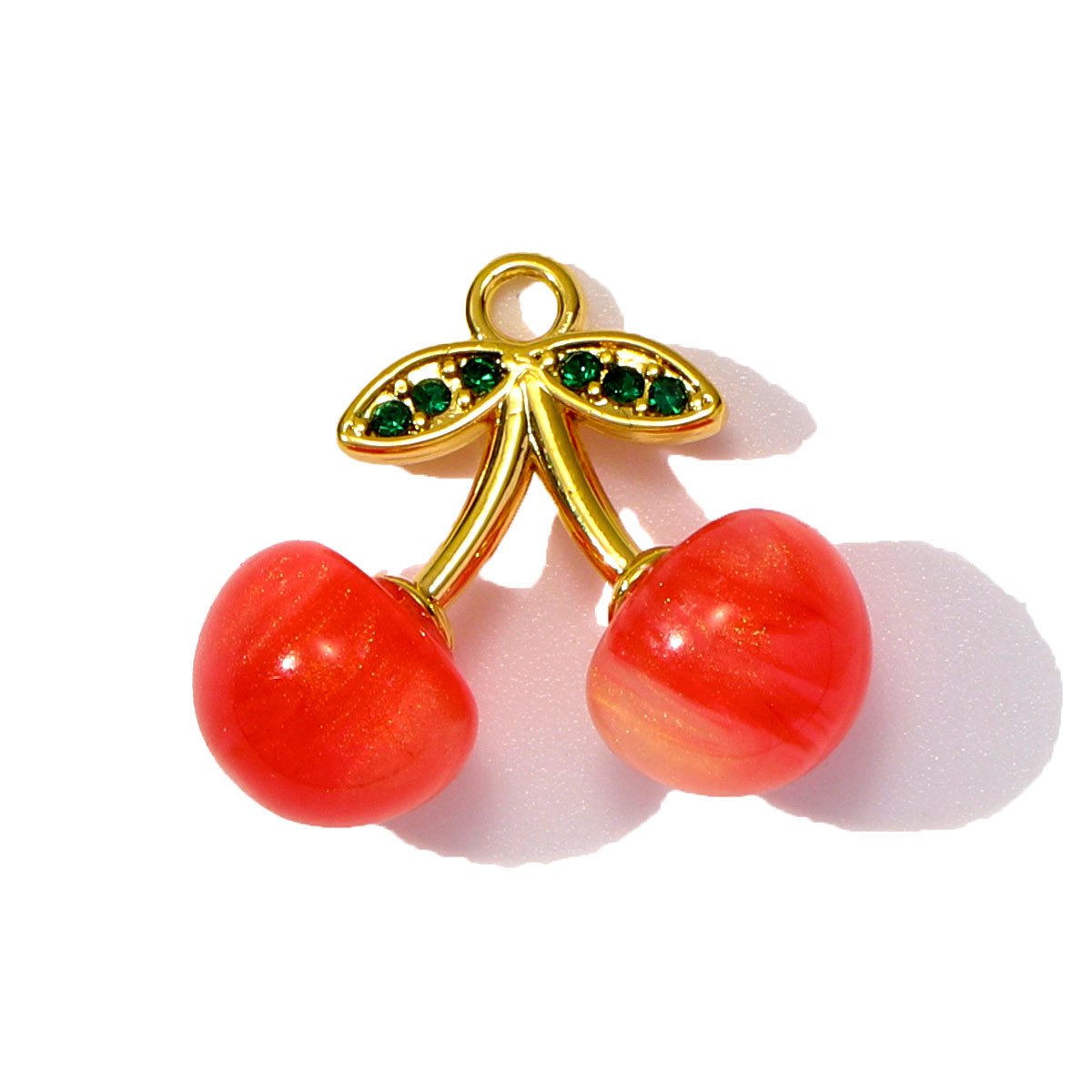 6pcs/pack Enamel Butterfly Stainless Steel DIY Earring Charm Wholesale CactuLeaf Watermelon Necklace Pendant Woman Flower Jewelry