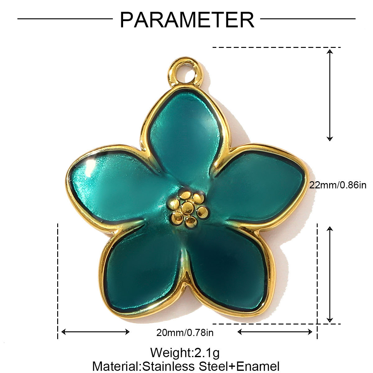 6pcs/pack Enamel Butterfly Stainless Steel DIY Earring Charm Wholesale CactuLeaf Watermelon Necklace Pendant Woman Flower Jewelry