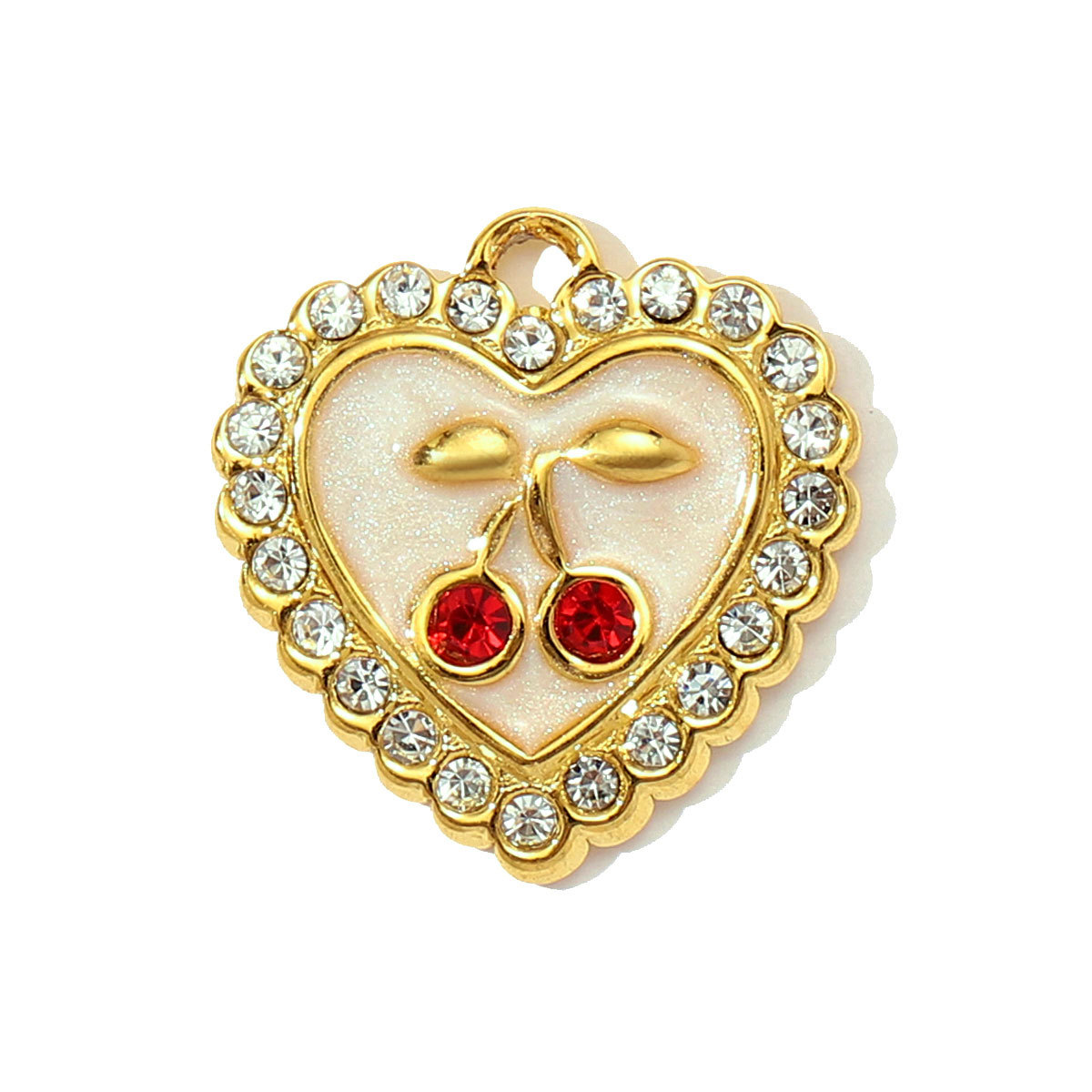 6pcs/pack Enamel Butterfly Stainless Steel DIY Earring Charm Wholesale CactuLeaf Watermelon Necklace Pendant Woman Flower Jewelry