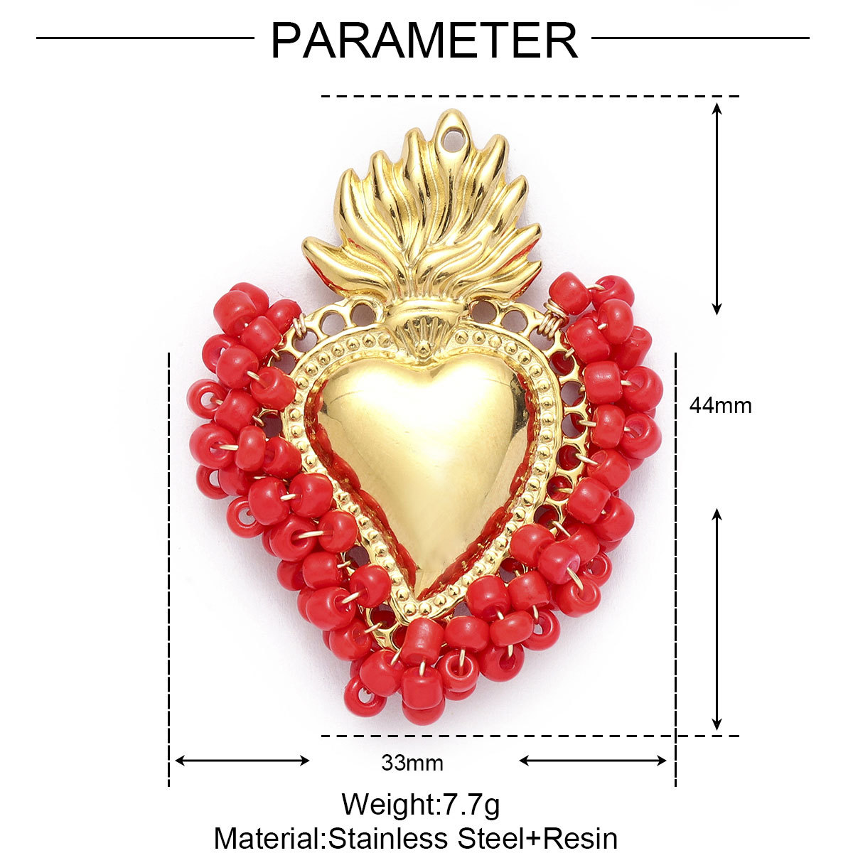 6pcs/pack Stainless Steel Rhinestone Star Clover Eagle DIY Charms Heart Moon Cross Necklace Pendants Woman Wolf Tooth Jewelry