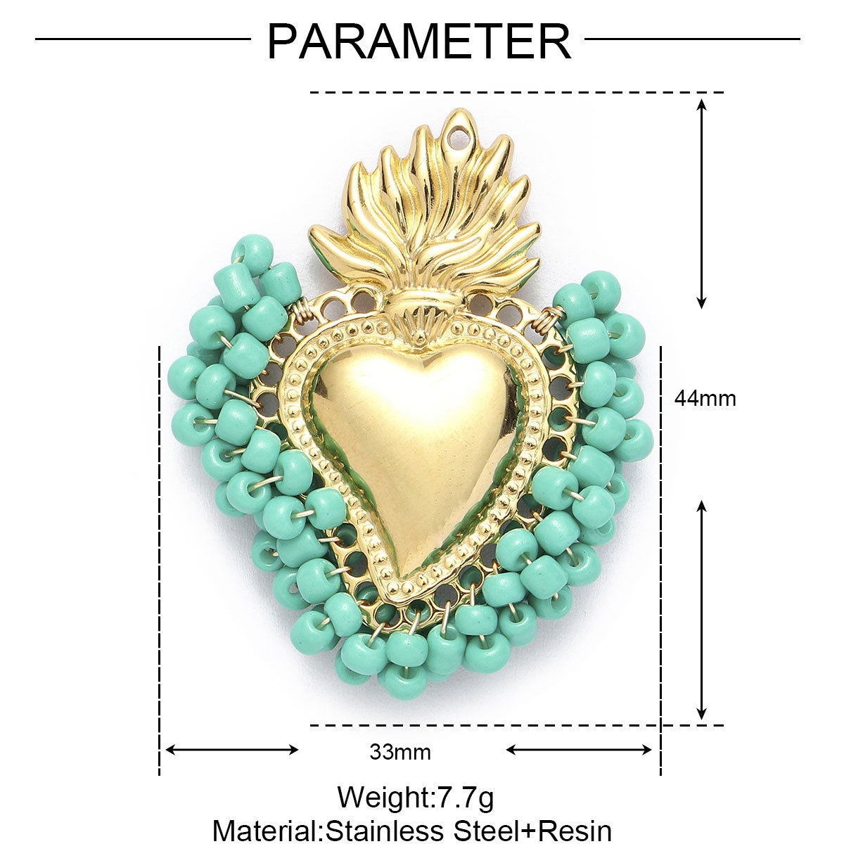 6pcs/pack Stainless Steel Rhinestone Star Clover Eagle DIY Charms Heart Moon Cross Necklace Pendants Woman Wolf Tooth Jewelry