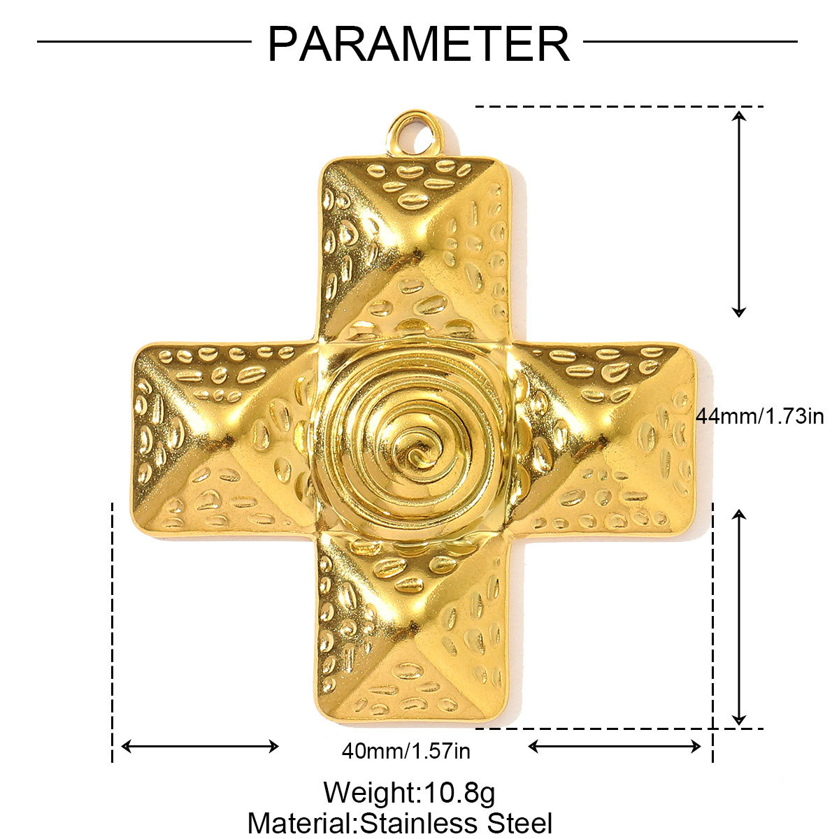 6pcs/pack Stainless Steel Rhinestone Star Clover Eagle DIY Charms Heart Moon Cross Necklace Pendants Woman Wolf Tooth Jewelry