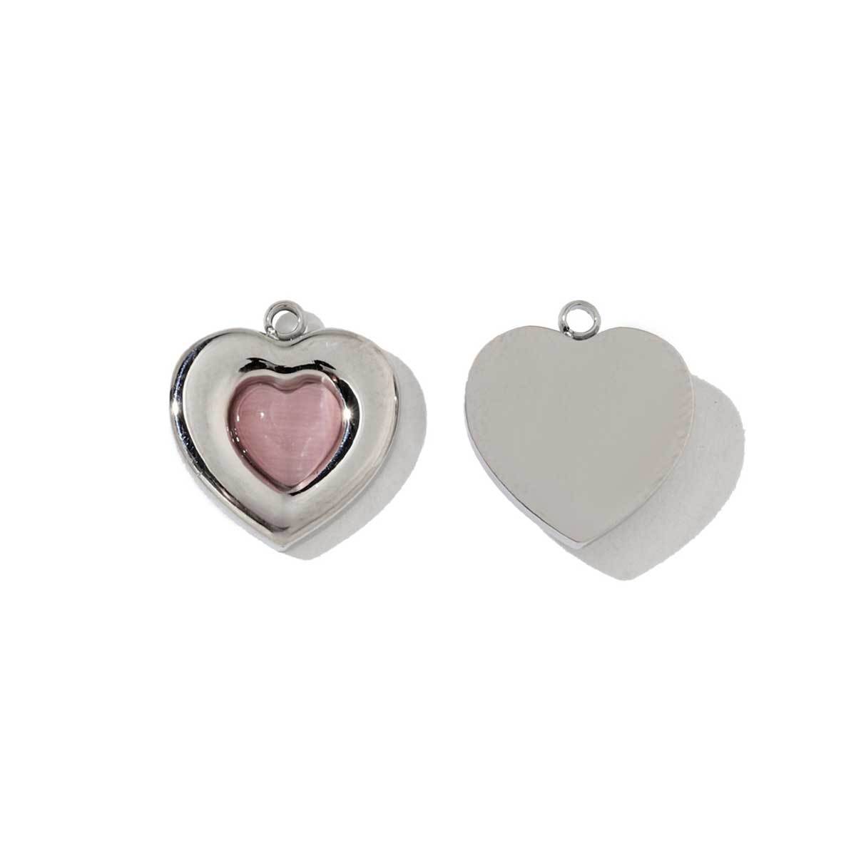 6pcs/pack Stainless Steel Waterdrop Evil Eye Angel DIY Charms Round Shell Sun Butterfly Necklace Pendants Woman Jewelry Wholesale