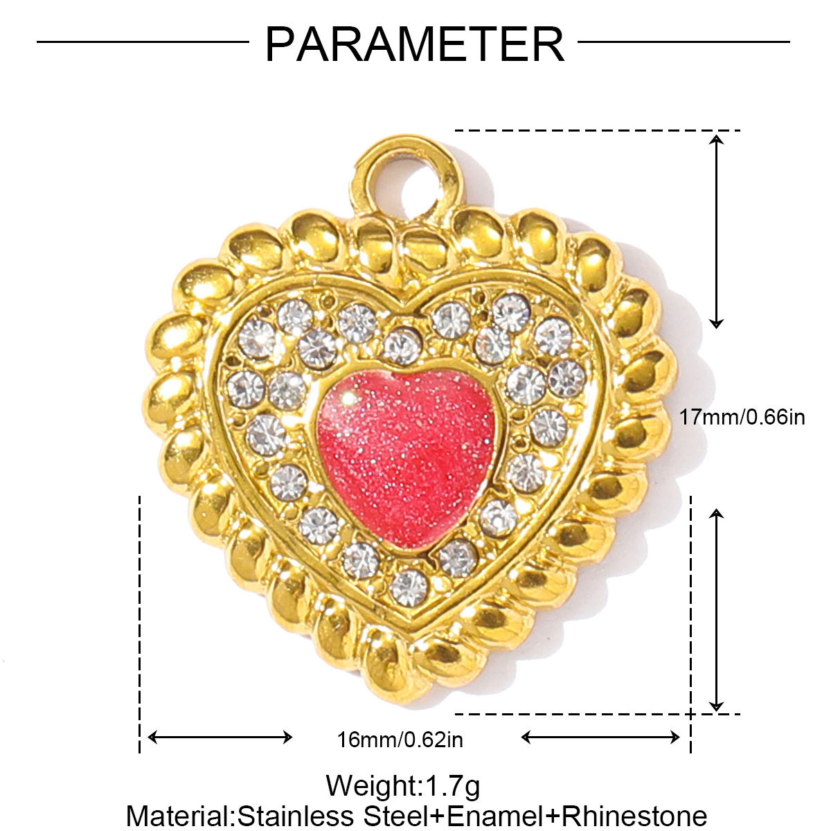 6pcs/pack Stainless Steel Waterdrop Evil Eye Angel DIY Charms Round Shell Sun Butterfly Necklace Pendants Woman Jewelry Wholesale