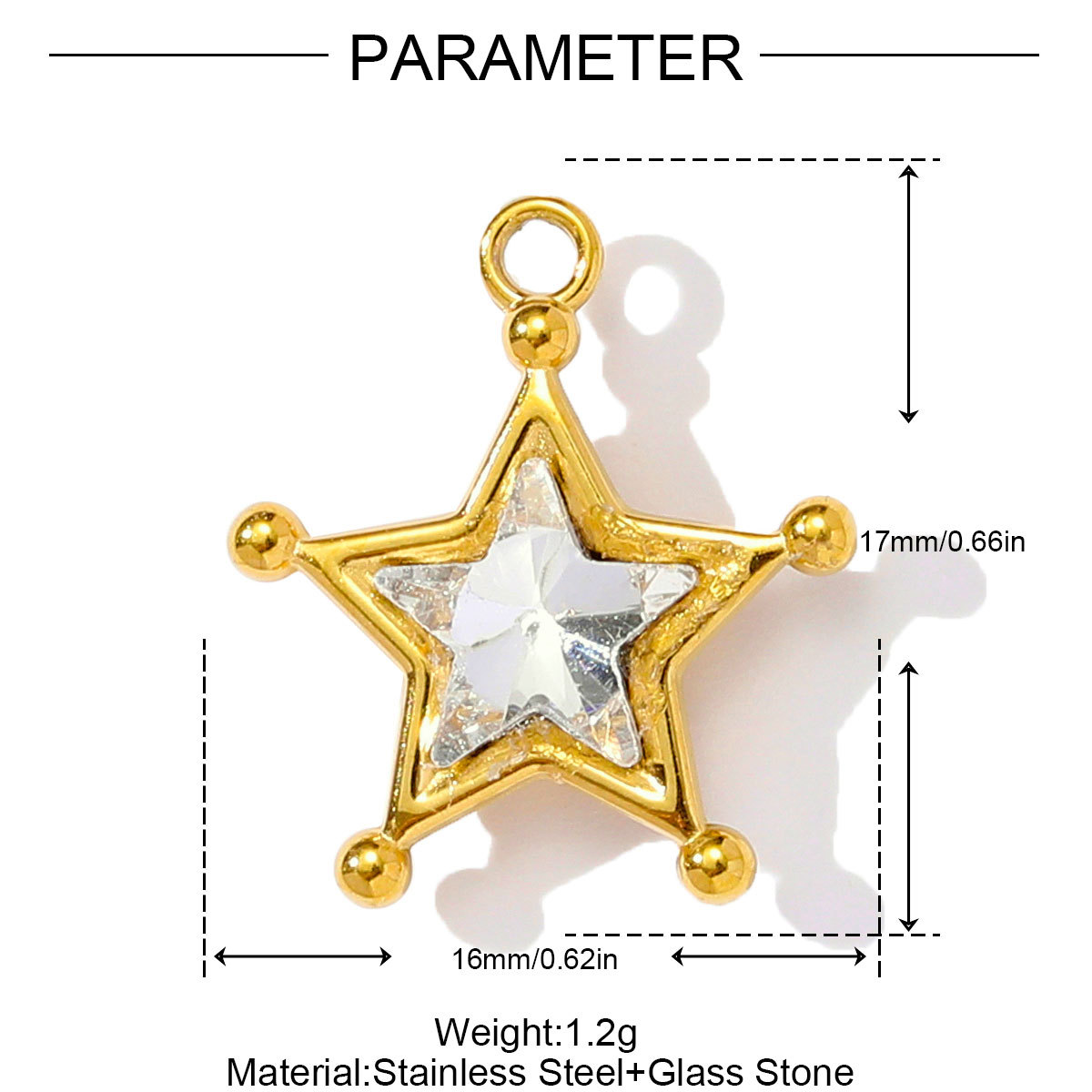6pcs/pack Stainless Steel Waterdrop Evil Eye Angel DIY Charms Round Shell Sun Butterfly Necklace Pendants Woman Jewelry Wholesale
