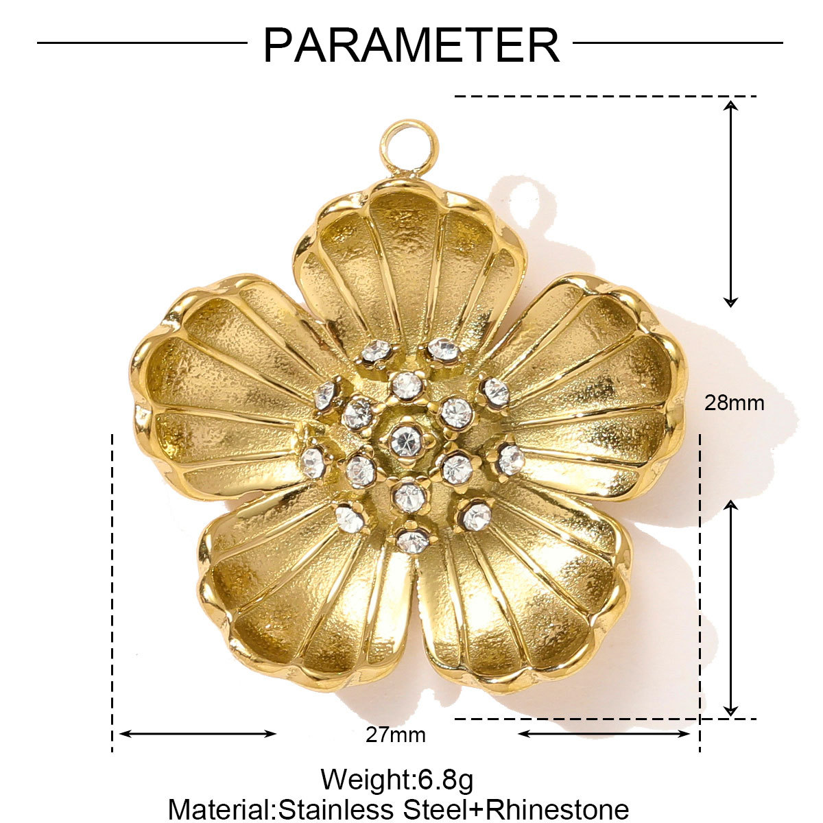 6pcs/pack Retro Stainless Steel Dasiy Sunflower Necklace Pendant Octopus Guitar DIY Earring Charm Women Baseball Cap Jewelry