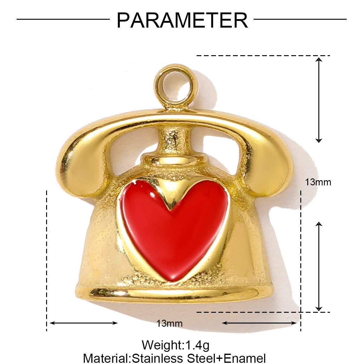 6pcs/pack Sports Stainless Steel Enamel Rugby Sneakers Necklace Pendant Telephone DIY Earring Charm Women Badminton Jewelry