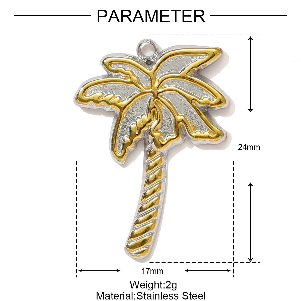 6pcs/pack Stainless Steel Two Tone Crescent Sun Hand Necklace Pendant Holy Mother Son DIY Charm Women Seahorse Shell Jewelry