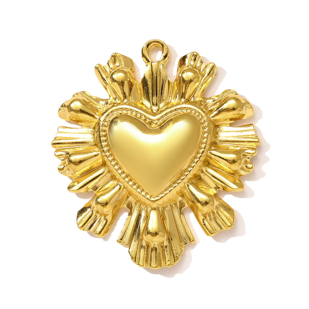 6pcs/pack Stainless Steel Angel Love Heart Necklace Pendant Two Tine Eagle Butterfly Conch DIY Charm Women Fish Tail Jewelry