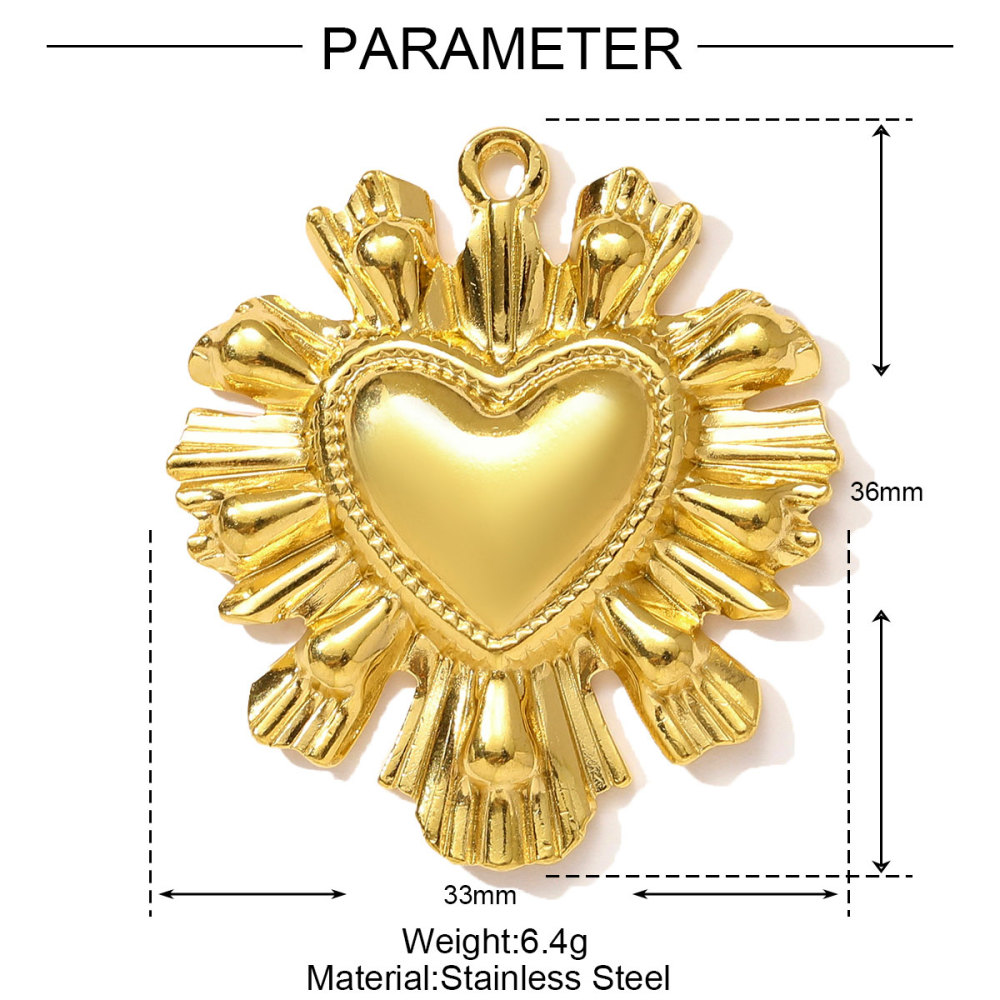 6pcs/pack Stainless Steel Angel Love Heart Necklace Pendant Two Tine Eagle Butterfly Conch DIY Charm Women Fish Tail Jewelry