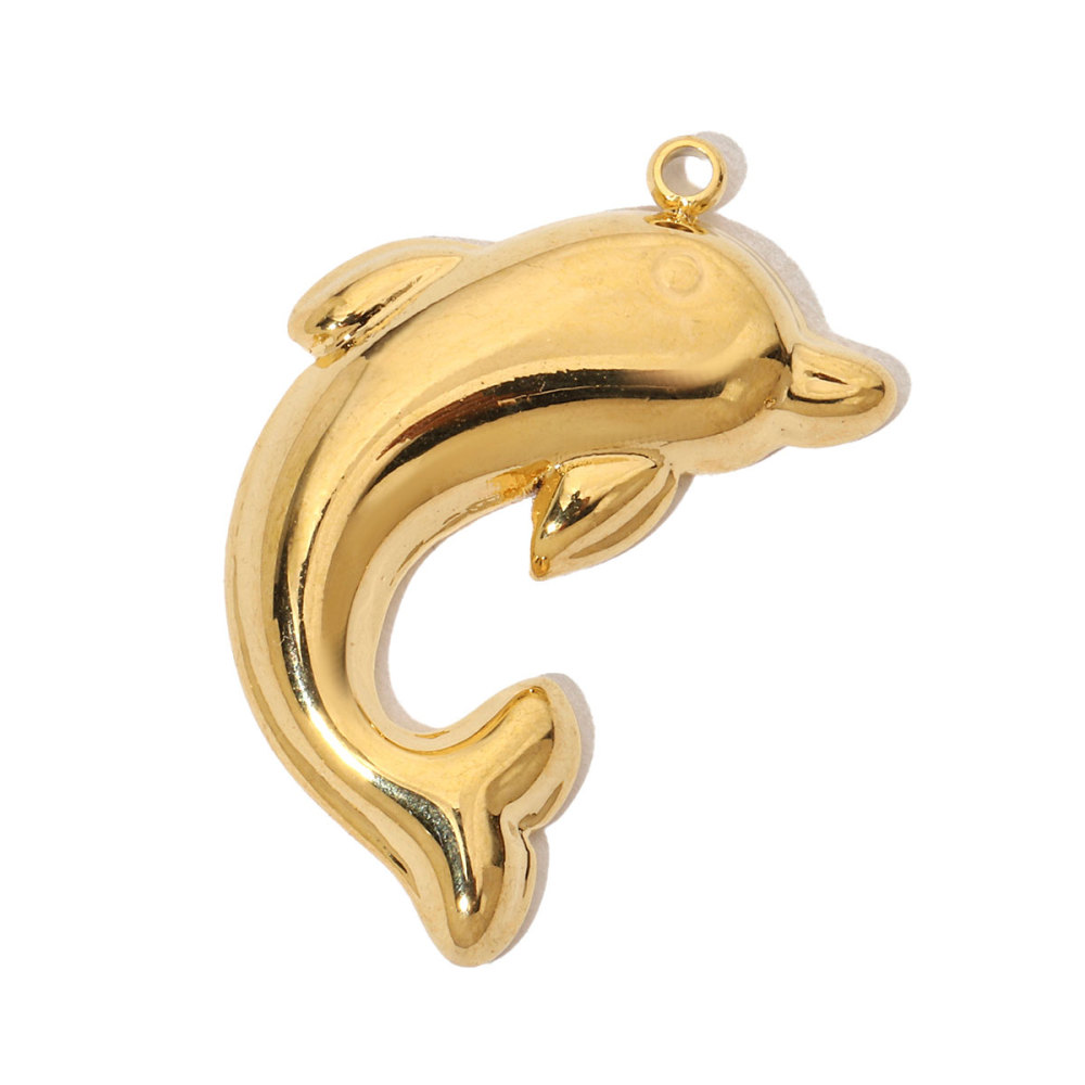 6pcs/pack French Natural Srone Snake Stainless Steel Diy Charms Women Manta Ray Turtle Necklace Pendant Dolphin Jewelry