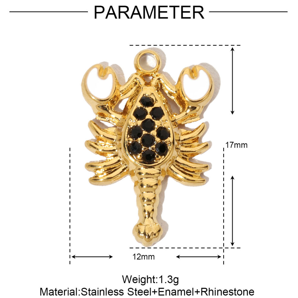 6pcs/pack French Natural Srone Snake Stainless Steel Diy Charms Women Manta Ray Turtle Necklace Pendant Dolphin Jewelry