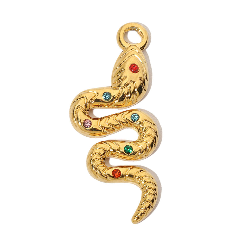6pcs/pack French Natural Srone Snake Stainless Steel Diy Charms Women Manta Ray Turtle Necklace Pendant Dolphin Jewelry