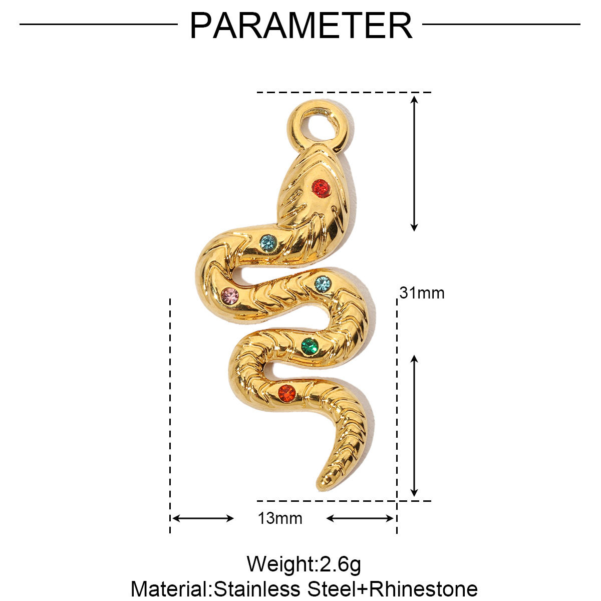 6pcs/pack French Natural Srone Snake Stainless Steel Diy Charms Women Manta Ray Turtle Necklace Pendant Dolphin Jewelry