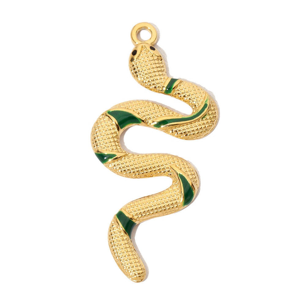 6pcs/pack French Natural Srone Snake Stainless Steel Diy Charms Women Manta Ray Turtle Necklace Pendant Dolphin Jewelry