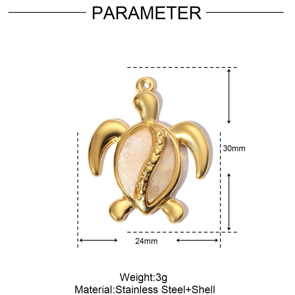 6pcs/pack Stainless Steel Turtle Dragonfly Earring DIY Charms Women Leaf Starfish Necklace Pendant Conch Mobula Shell Jewelry