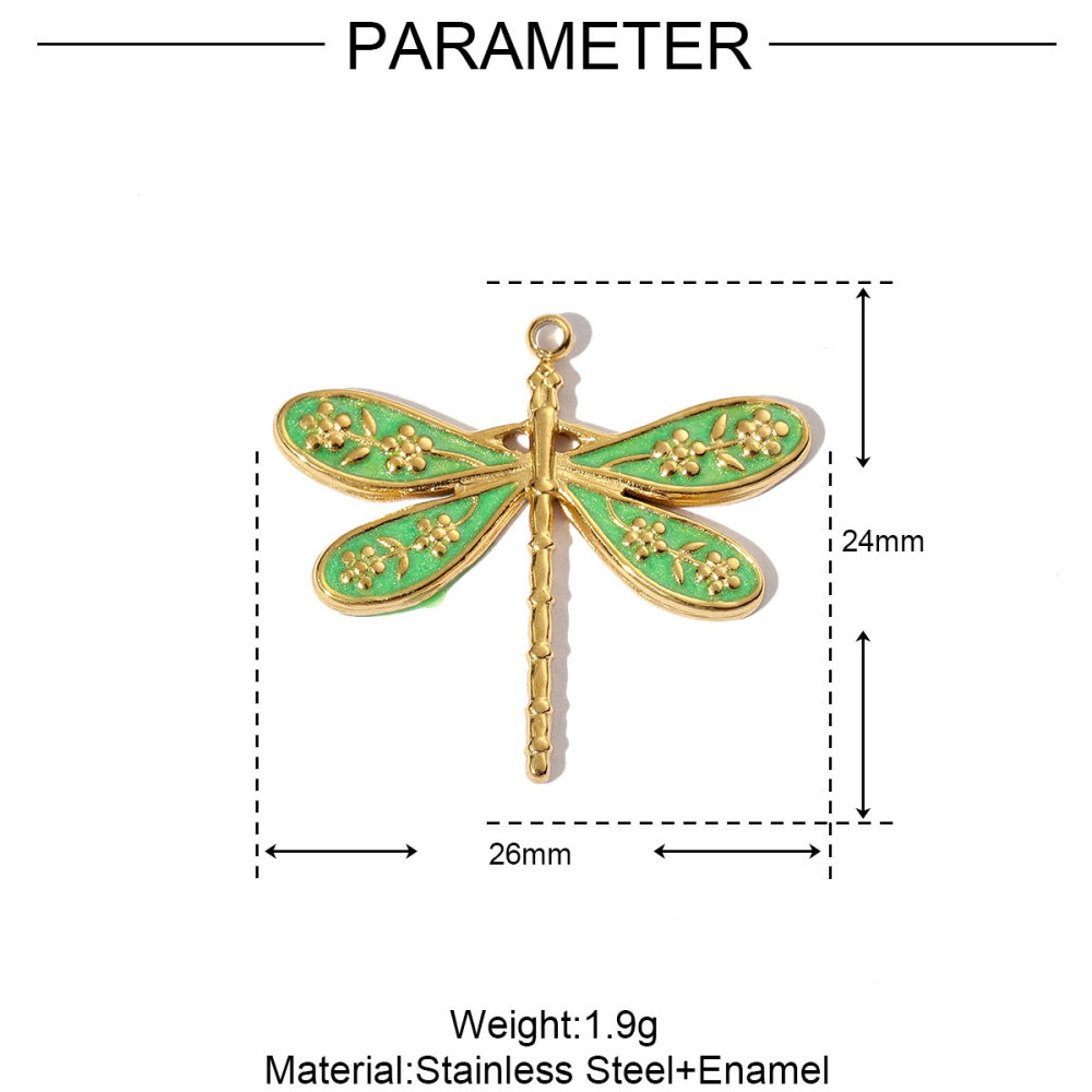 6pcs/pack Stainless Steel Turtle Dragonfly Earring DIY Charms Women Leaf Starfish Necklace Pendant Conch Mobula Shell Jewelry
