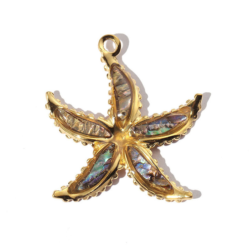 6pcs/pack Stainless Steel Turtle Dragonfly Earring DIY Charms Women Leaf Starfish Necklace Pendant Conch Mobula Shell Jewelry
