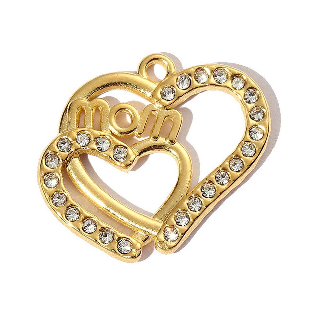 6pcs/pack Geometric Life Tree Stainless Steel Earring DIY Charms Women Enamle Love Heart Necklace Pendant Moon Jewelry