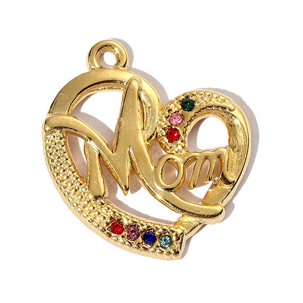 6pcs/pack Geometric Life Tree Stainless Steel Earring DIY Charms Women Enamle Love Heart Necklace Pendant Moon Jewelry
