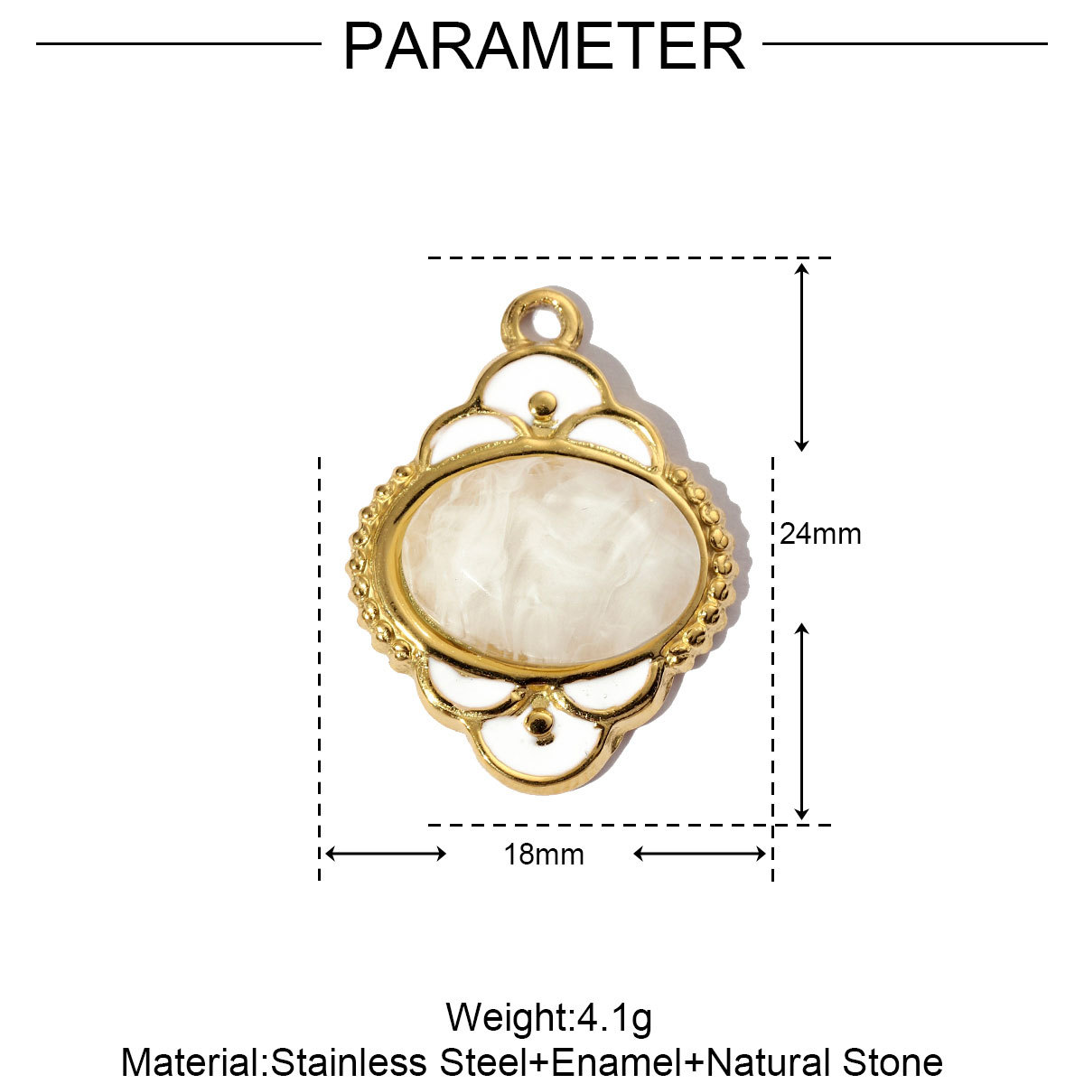 6pcs/pack Geometric Life Tree Stainless Steel Earring DIY Charms Women Enamle Love Heart Necklace Pendant Moon Jewelry