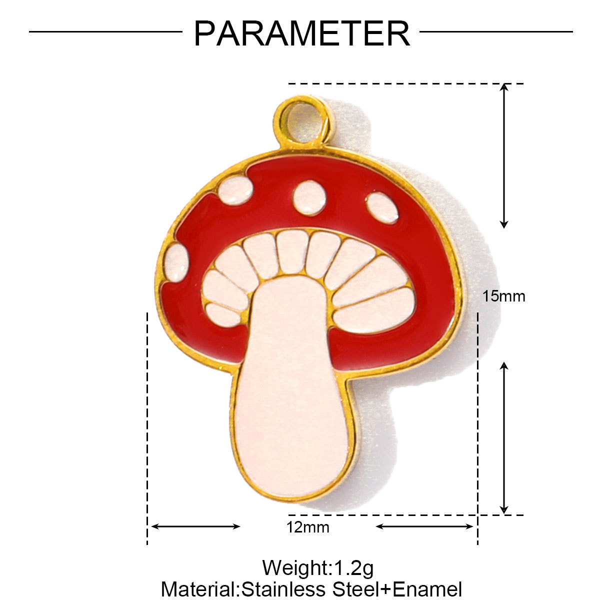 6pcs/pack Oval Plam Tree Star Stainless Steel DIY Bracelet Charms Enamel Red Mouth Lip Butterfly Necklace Pendants Woman Jewelry