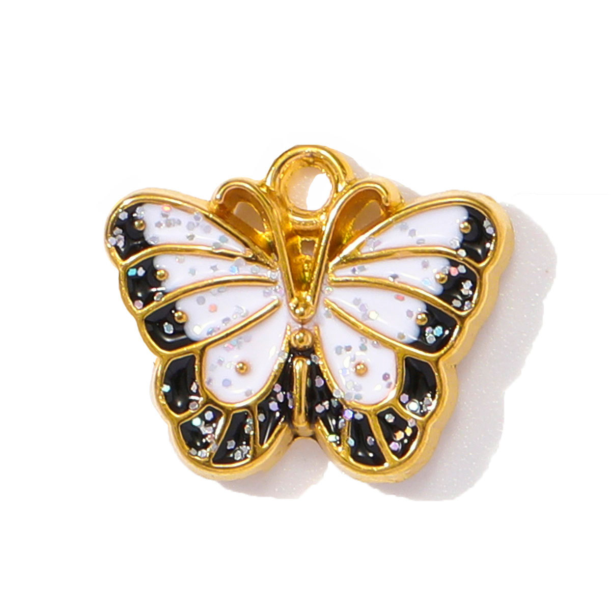 6pcs/pack Oval Plam Tree Star Stainless Steel DIY Bracelet Charms Enamel Red Mouth Lip Butterfly Necklace Pendants Woman Jewelry