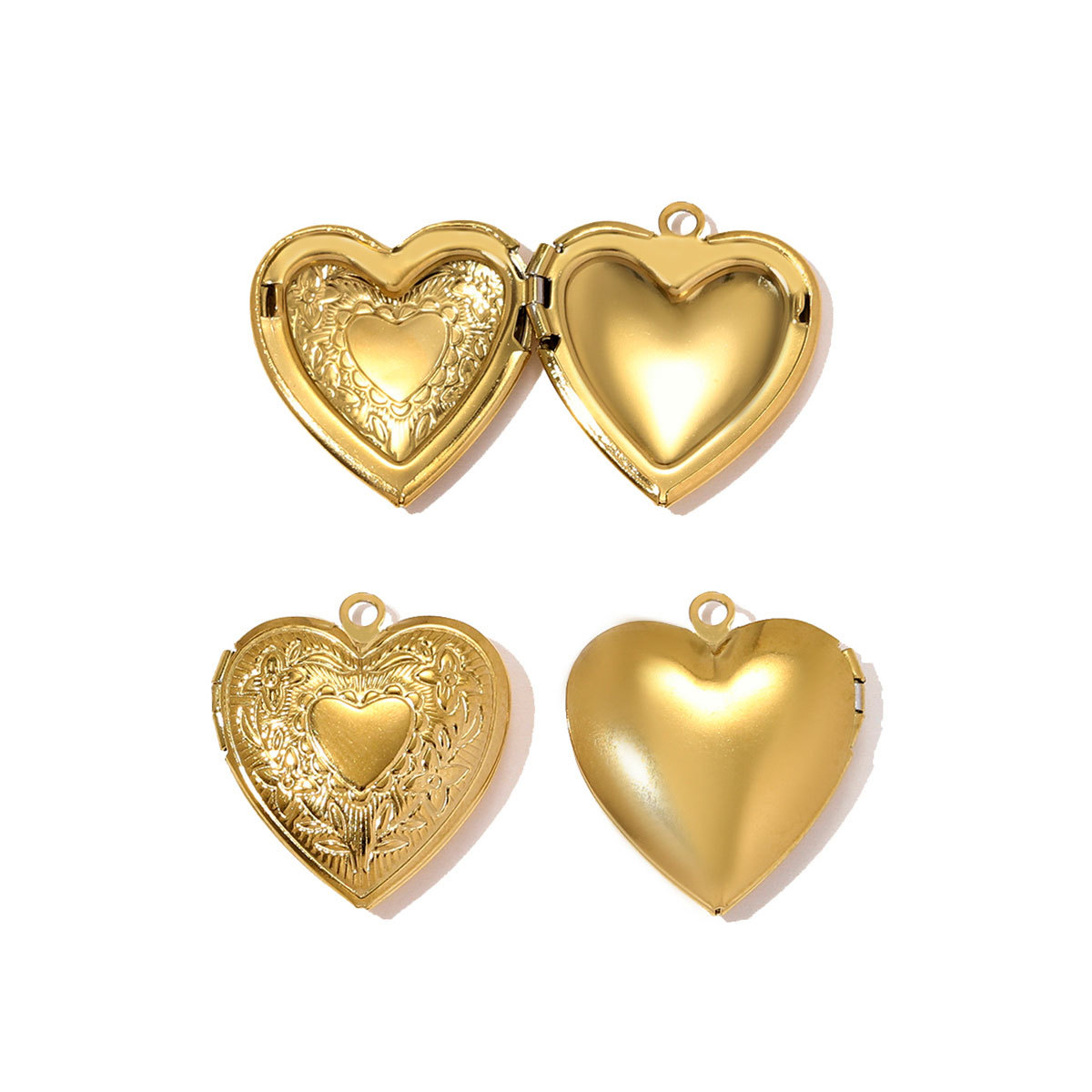 6pcs/pack Oval Virgin Mary Stainless Steel DIY Charm Woman Flower Embossed Heart Star Picture Locket Pendant Necklace Jewelry