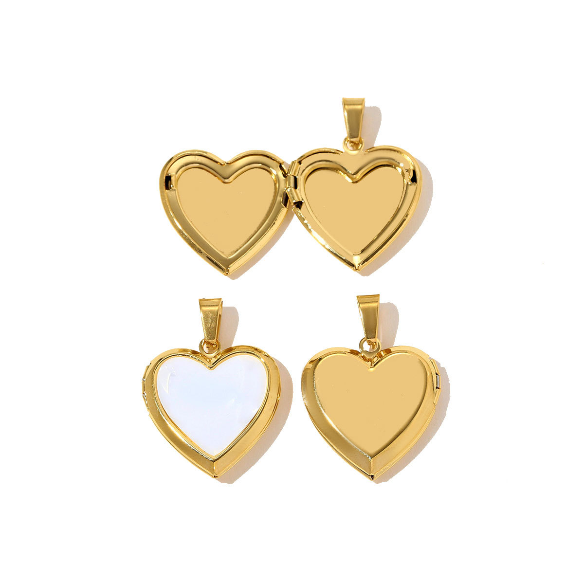 6pcs/pack Oval Virgin Mary Stainless Steel DIY Charm Woman Flower Embossed Heart Star Picture Locket Pendant Necklace Jewelry