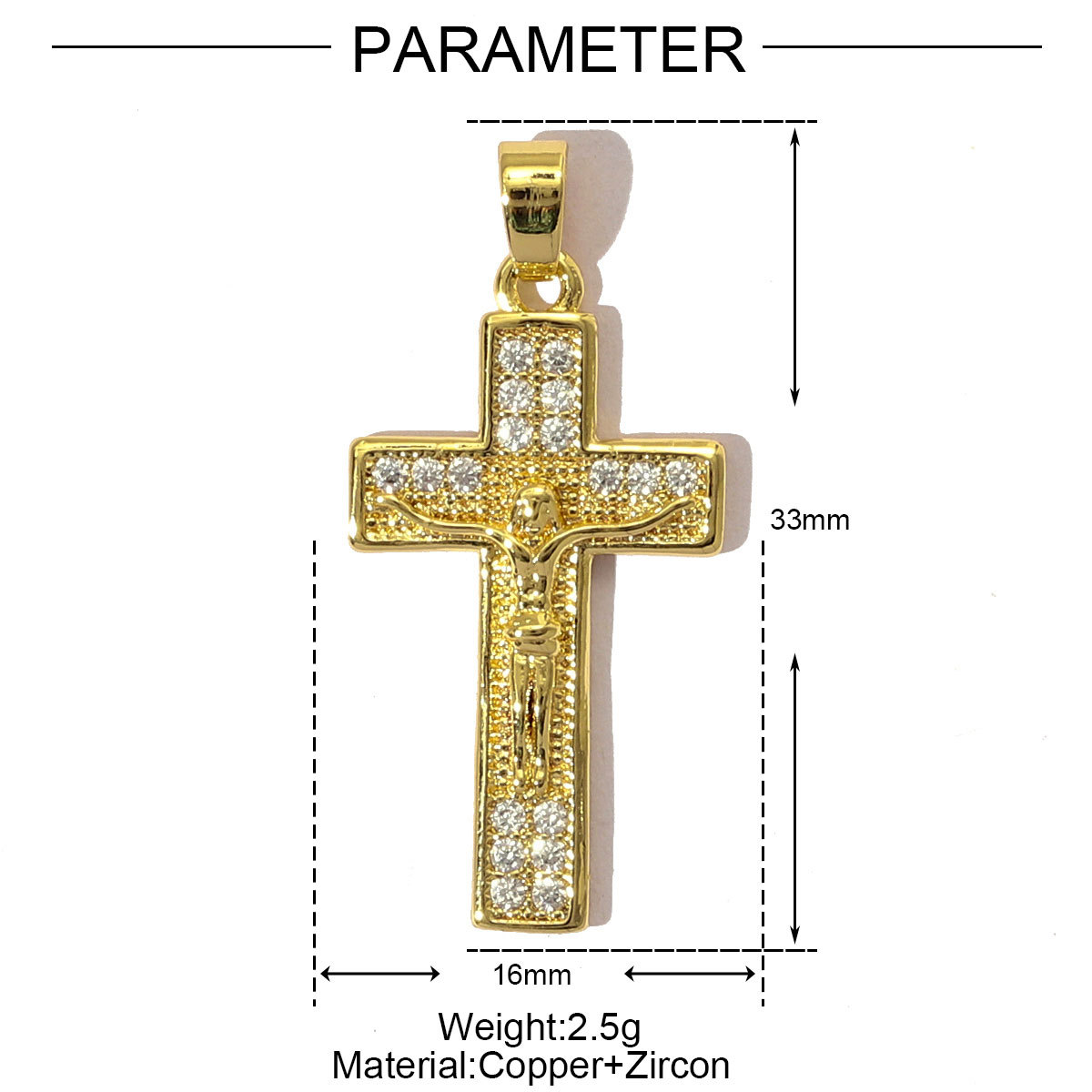 6pcs/pack Luxury Cubic Zircon Horseshoe Cross Pendant Angel Wing Unicorn Turtle Copper CZ Charms For DIY Jewelry Necklace Making