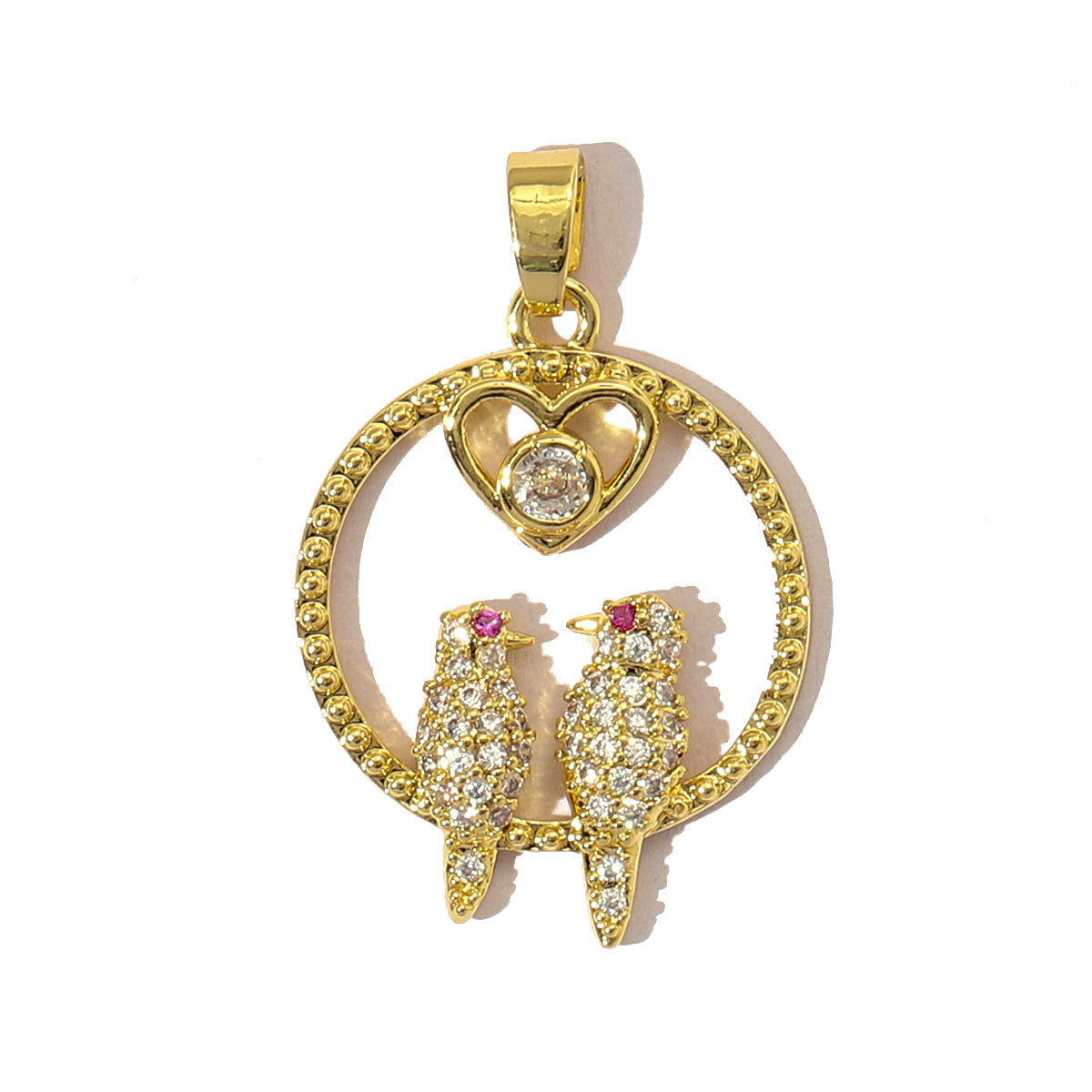 6pcs/pack Luxury Cubic Zircon Horseshoe Cross Pendant Angel Wing Unicorn Turtle Copper CZ Charms For DIY Jewelry Necklace Making
