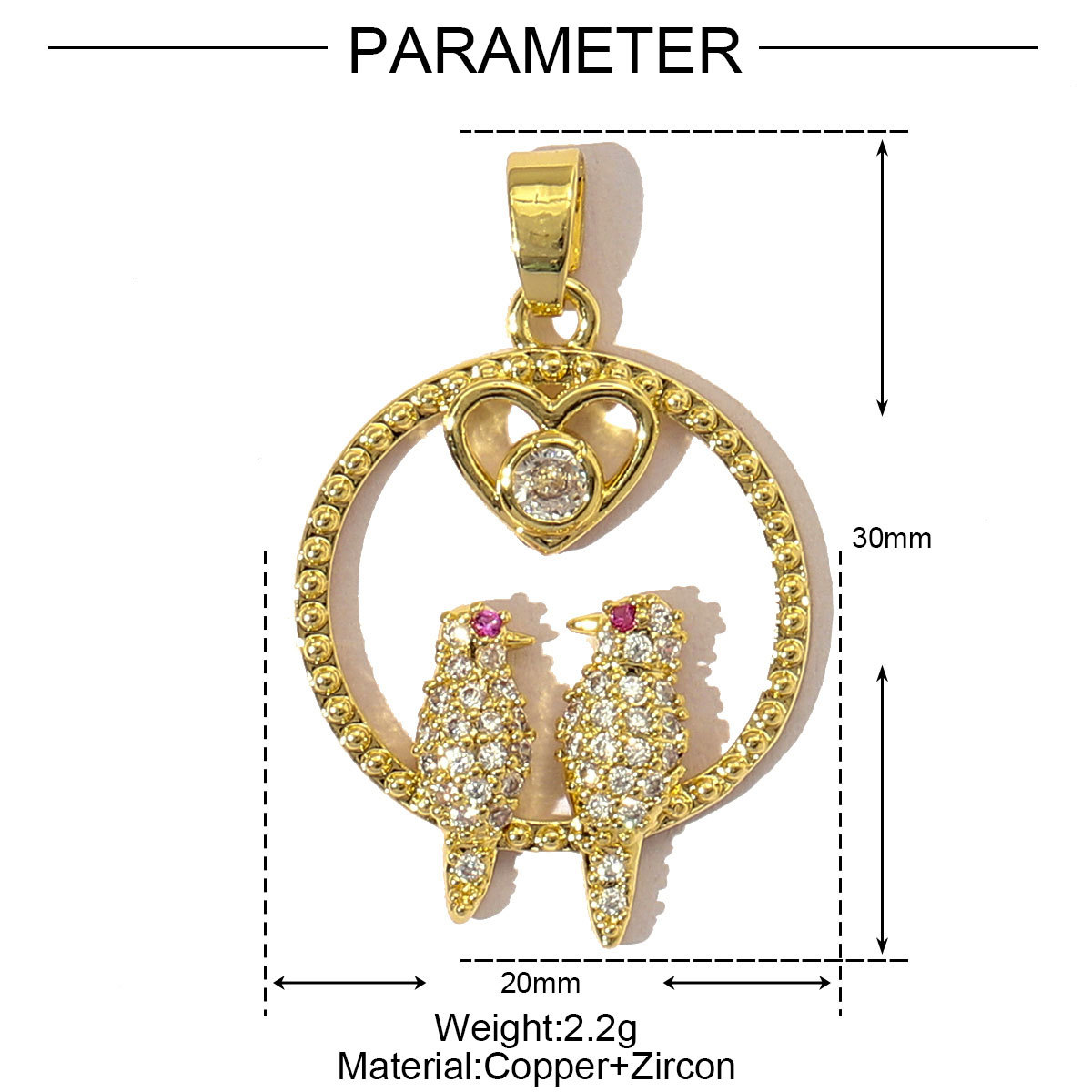 6pcs/pack Luxury Cubic Zircon Horseshoe Cross Pendant Angel Wing Unicorn Turtle Copper CZ Charms For DIY Jewelry Necklace Making