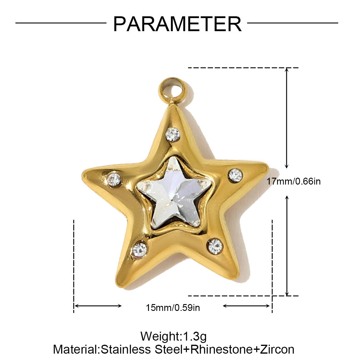 6pcs/pack Stainless Steel Rhinestone Life Tree Star Necklace Pendant Conch Eye Heart DIY Charm Women Mask Jewelry Wholesale
