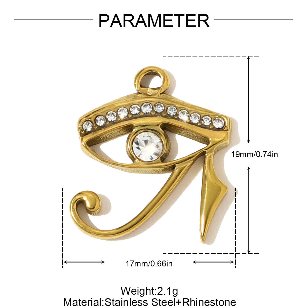 6pcs/pack Stainless Steel Rhinestone Life Tree Star Necklace Pendant Conch Eye Heart DIY Charm Women Mask Jewelry Wholesale