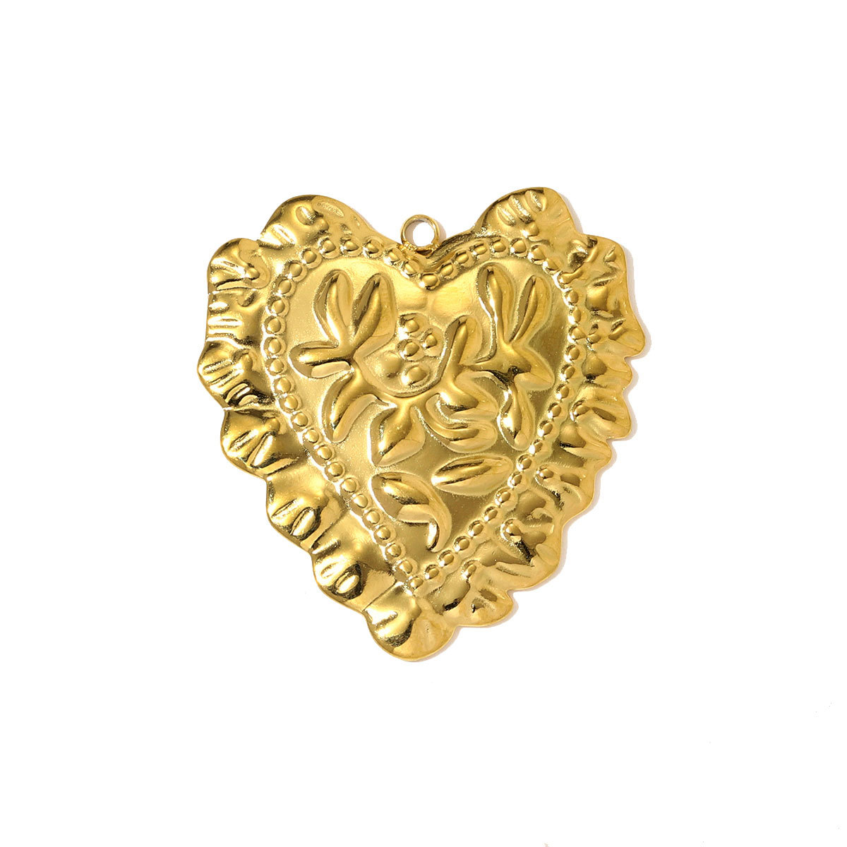 6pcs/pack French Love Heart Seahorse Stainless Steel Necklace Pendant Amour Horseshoe DIY Charm Women Cube Jewelry Wholesale