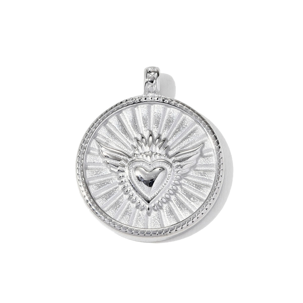 6pcs/pack Stainless Steel Flower Evil Eye Necklace Pendant Snake Eagle DIY Charm Women Never Fade Love Heart Jewelry Wholesale
