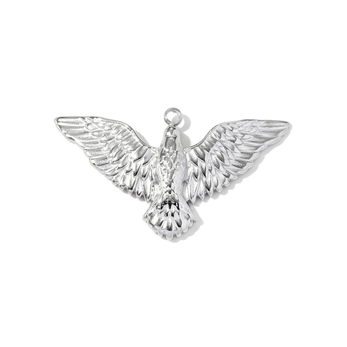 6pcs/pack Stainless Steel Flower Evil Eye Necklace Pendant Snake Eagle DIY Charm Women Never Fade Love Heart Jewelry Wholesale