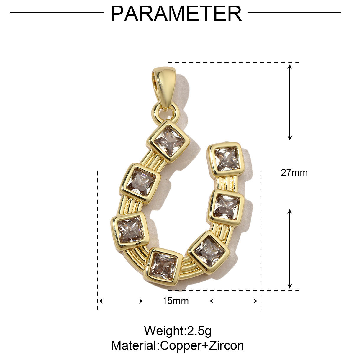6pcs/pack Enamel Ace Heart Poker Seahorse Copper Zircon DIY Charm Women Fish Tail Flower Pendant Bracelet Necklace Making Jewelry