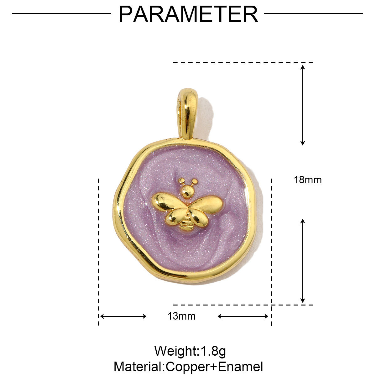 6pcs/pack Enamel Ace Heart Poker Seahorse Copper Zircon DIY Charm Women Fish Tail Flower Pendant Bracelet Necklace Making Jewelry