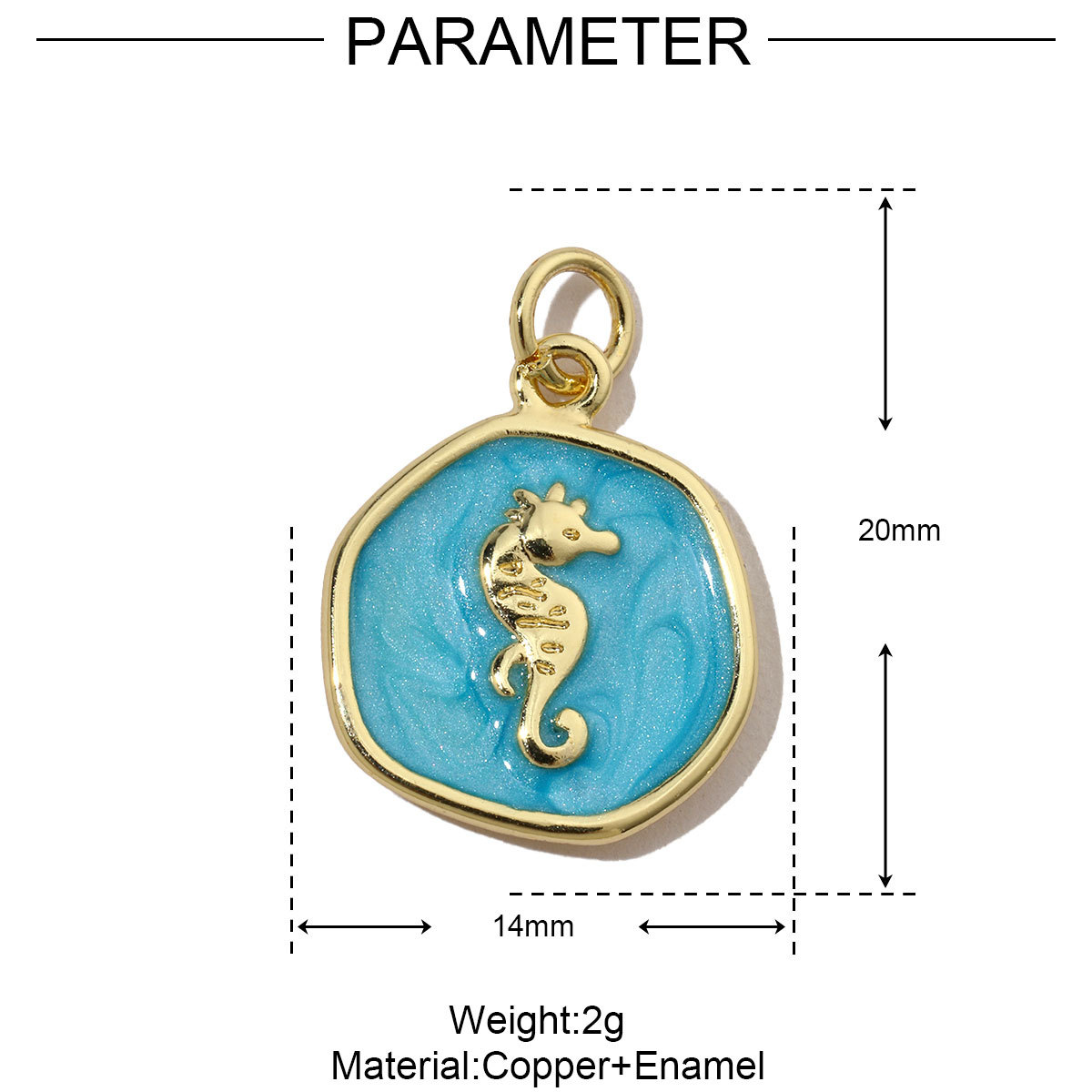 6pcs/pack Enamel Ace Heart Poker Seahorse Copper Zircon DIY Charm Women Fish Tail Flower Pendant Bracelet Necklace Making Jewelry