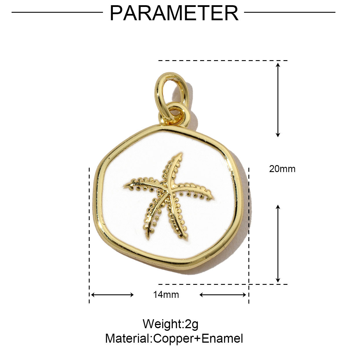 6pcs/pack Enamel Ace Heart Poker Seahorse Copper Zircon DIY Charm Women Fish Tail Flower Pendant Bracelet Necklace Making Jewelry