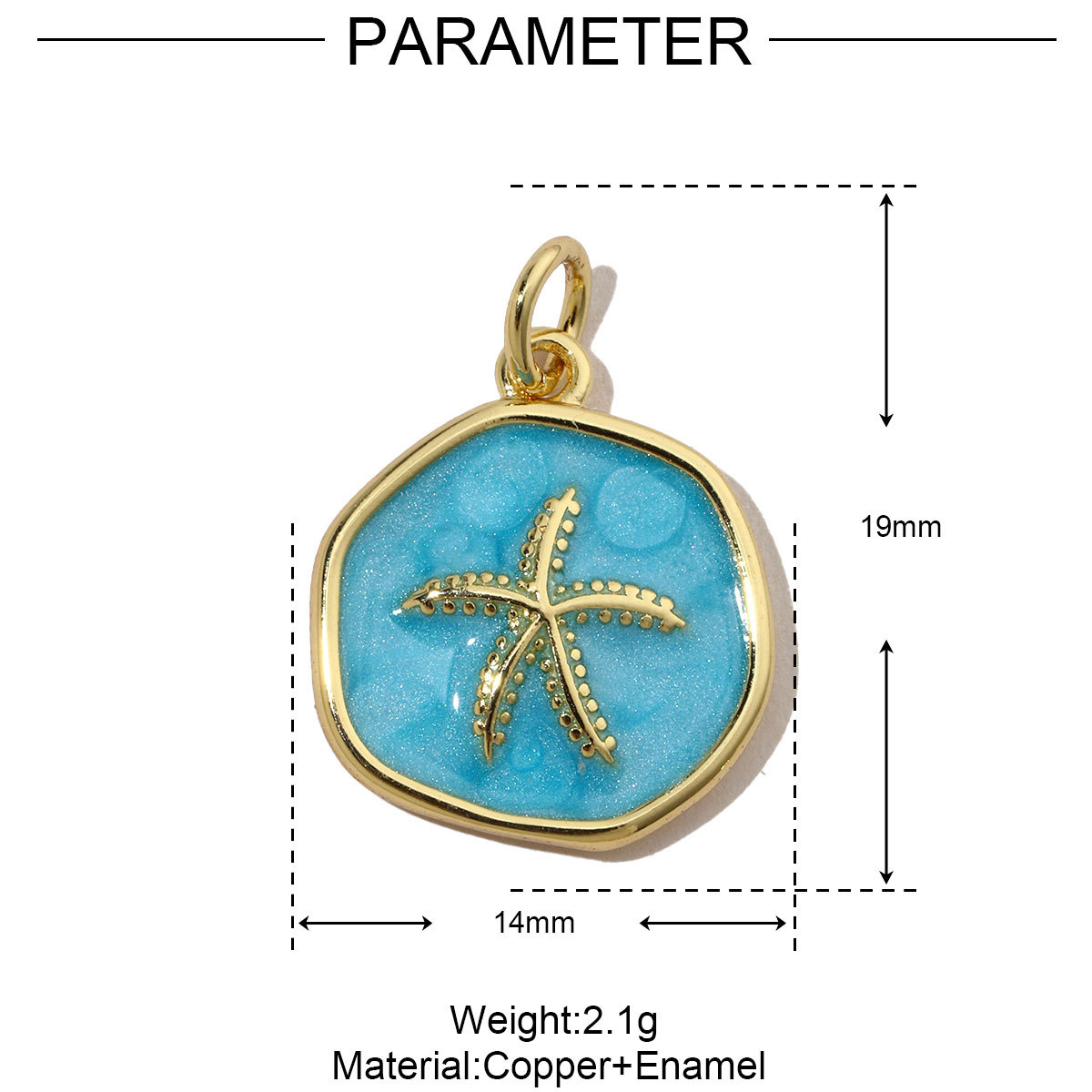 6pcs/pack Enamel Ace Heart Poker Seahorse Copper Zircon DIY Charm Women Fish Tail Flower Pendant Bracelet Necklace Making Jewelry